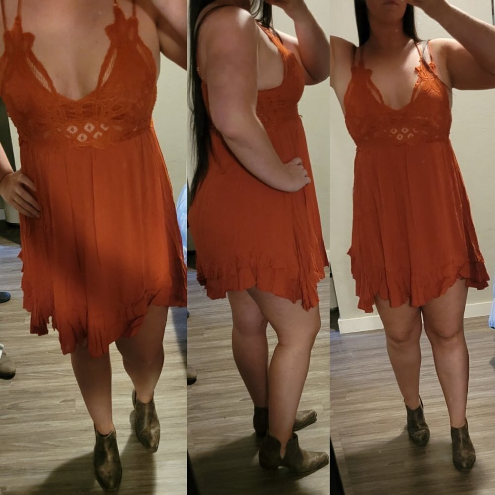 Monterey Fairy Dress In Burnt Orange‎